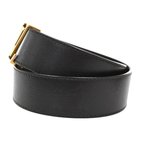 LOUIS VUITTON LV Logo Ceinture LV Initial Belt 80/32 Leather Brown M6902 86KC273 main image 7